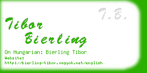 tibor bierling business card